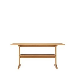 無印良品　リビングでもダイニングでもつかえるテーブル・オーク材