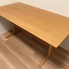 無印良品　リビングでもダイニングでもつかえるテーブル・オーク材の画像