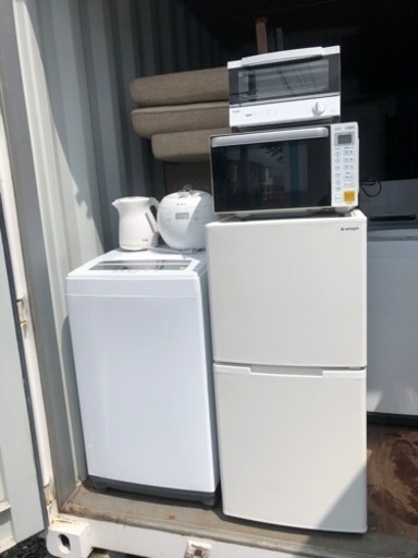 生活家電6点セット 冷蔵庫 洗濯機 炊飯器 トースター レンジ ケトル