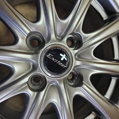 DUNLOP WINTERMAXX WM01 175/65R14 82Q HOTSTUFF EXSTEER 14×5.5J+45 ヴィッツ デミオ ノート キューブ 等 スタッドレスタイヤ a55の画像