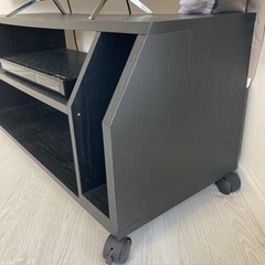 無料♫シックな黒/木目/テレビ台の画像