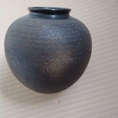 稲穂柄　陶器　花器　　花瓶　置物　インテリアの画像