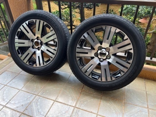 新車デリカD5取外し！タイヤホイール新品！4本セット　18インチ114.5