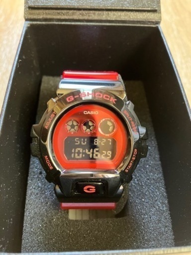 ❗️SALE❗️美品G−SHOCK 6900SERIES赤/黒メタルベゼルモデル