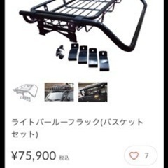 ハードカーゴルーフラックバスケットセット