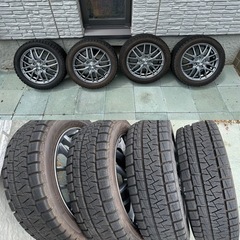 スタッドレス＋アルミホイール 4本（165/55/R14）美品