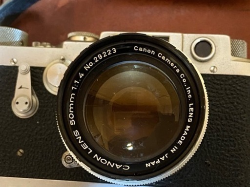 レトロ　アンティーク　ライカバロナックコピー　Leotax K3 レンズCanon50ミリ　1:1.3で明るめのレンズ装着