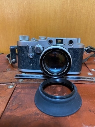 レトロ　アンティーク　ライカバロナックコピー　Leotax K3 レンズCanon50ミリ　1:1.3で明るめのレンズ装着