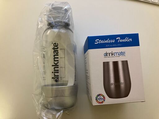 ドリンクメイト　専用ボトルSサイズ　新品未使用　タンブラーセット