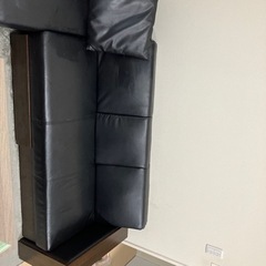 ソファ　革　3人掛け　新しいですの画像