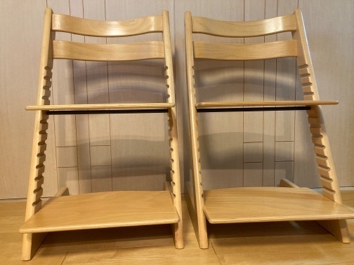 トリップトラップ　木製　キッズチェア