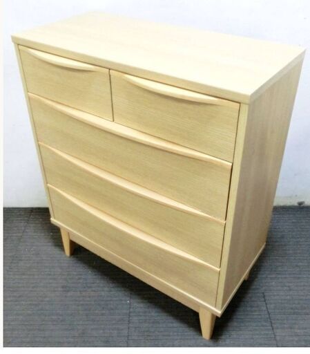 木製　チェスト　4段　引き出し5杯　シンプル　収納家具　サイドボード　洋服タンス　衣類収納　整理タンス