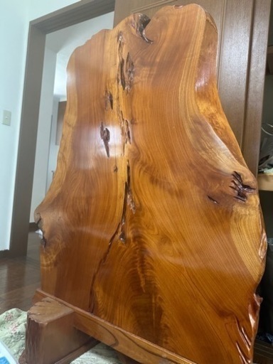 一枚板　衝立　アンティーク　昭和レトロ