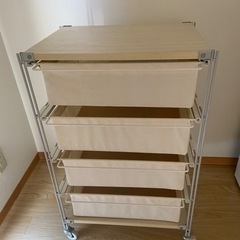 無印良品スチールユニットシェルフ帆布バスケットセット幅56cm