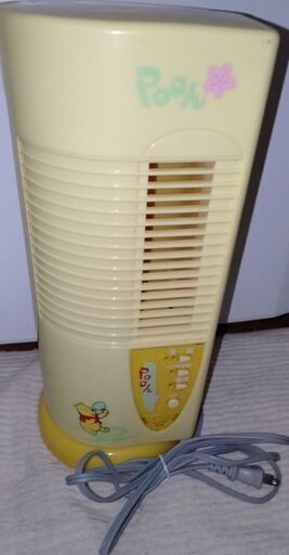使用少[動作良好]Disneyくまのプーさんミニタワーファン♪お子様に安全で優しい風です