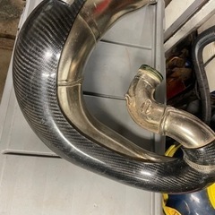 18’から19’ハスク、te250 I 純正チャンバー用カーボンガード