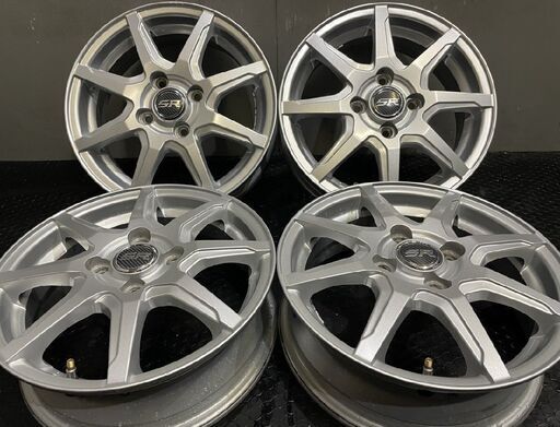 STRANGER SR ストレンジャー 社外ホイール 14インチ 4本 4J4HPCD100+45 タント N-BOX ムーヴ ミライース等　(VHV046)