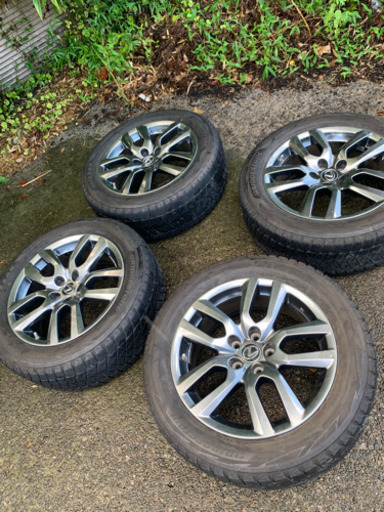 ハリアーにも　レクサスNX 純正高級ハイグロス　スタッドレス付きアルミホイール