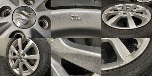 【DUNLOP ENASAVE EC300+ 155/65R14】夏タイヤ【SUZUKI ワゴンR 純正ホイール 14インチ 4.5J4HPCD100+45】バリ溝　(VTH764)