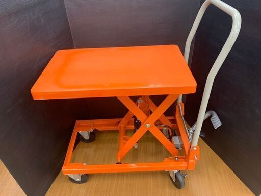 【中古】トラスコ HLF-S120 ハンドリフター 120kg 350×570 足踏み油圧式 折りたたみハンドルタイプ TRUSCO【