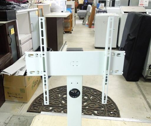 タンスのゲン 32～65インチ対応 テレビスタンド 高さ3段階 VESA規格 幅49.5cm スチール製 ホワイト 札幌市東区 新道東店