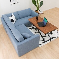 ダイニングテーブル   昇降リビングテーブル ニトリの画像