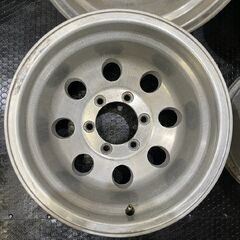 アメリカンレーシング？ ミッキートンプソン風 社外ホイール 15インチ 4本 10J6HPCD139.7-46 深リム　(VHF403)の画像