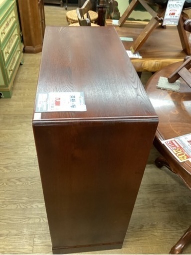 KH-78【新入荷　リサイクル品】茶棚　ケヤキ　赤茶