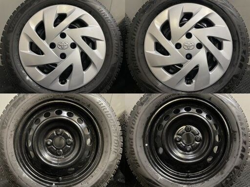 【BS BLIZZAK VRX2 175/65R15】スタッドレス【トヨタ アクア 純正ホイール 15インチ 5J4HPCD100】2