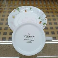 WEDGWOOD ワイルドストロベリー カップ＆ソーサー ※箱付き、2組セット TJ1244の画像