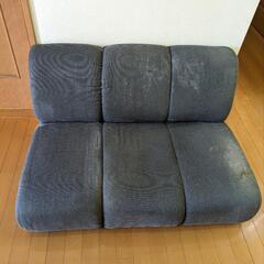 1.5人用布張りソファの画像