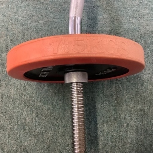 【リサイクルサービス八光】20kg　FIGHTING　7.5×7.5×5kg　バーベル