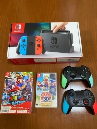 値下げ中【まとめ販売】任天堂Switch、ソフト2本、コントローラー2セット