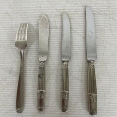 【LUCKY WOOD】 ラッキーウッド カトラリーセット ミート フィッシュ フォーク ナイフ 各10本 40本セットの画像