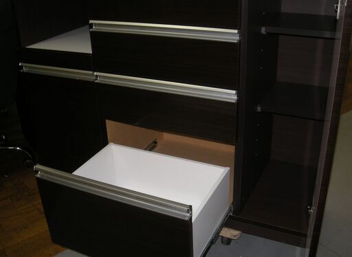 R215 入江木工 キッチンボード、食器棚、幅117cm Used・美品