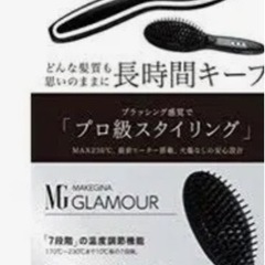 MAKEGINA GLAMOUR ブラシ型ストレートヘアーアイロンの画像