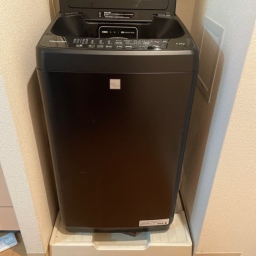 ハイセンス　洗濯機　ブラック