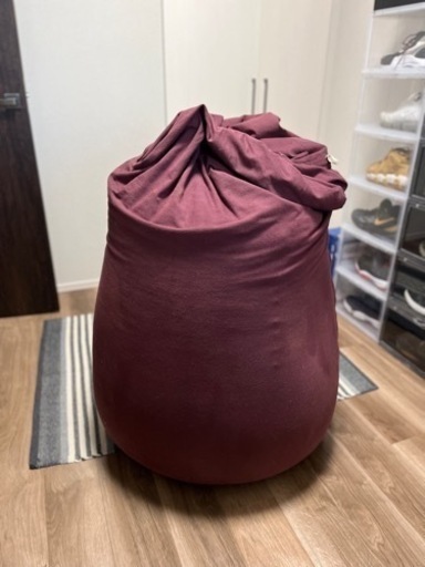 ヨギボー yogibo えんじ色 ワイン色 あずき色 ビーズクッション