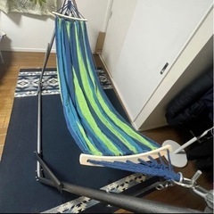 ⭐️決まりました⭐️【ハンモック】自立式スタンドセット 3WAY 収納バッグ付き  耐荷重150kgの画像