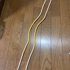 帯締め(丸組・黄色と白)の画像