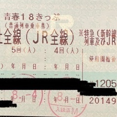 青春18きっぷ 2回分
