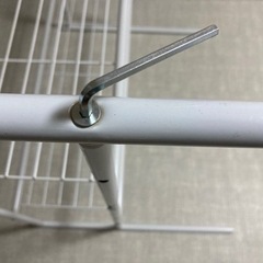 押入れハンガーラック 白の画像