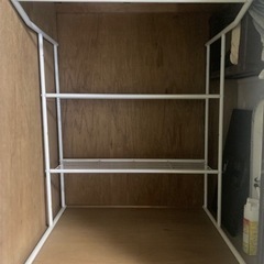 押入れハンガーラック 白の画像