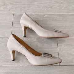 【9/2(土)受け取りまで】着用1回 ハイヒールパンプス 24.5cm 日本製の画像