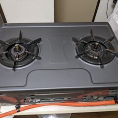 リンナイ　2口ガスコンロ（グリル無し）　  RTS-650-2FTS-L　LPガス用の画像