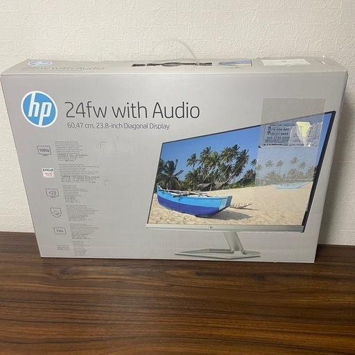 【美品】HP 24fw 23.8インチ ディスプレイ（ホワイト・ Audio）