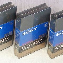 ◆取引条件あり◆未開封品◆SONY Ｈｉ8メタルビデオテープ3本組（P6-60HMPX1本+E6-30HMEX2本）の画像