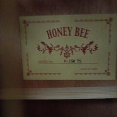 【引き取り限定】美品 ソフトケース、その他おまけ付き！アコースティックギター　HONEY BEE F-15M TSの画像