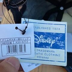 ディズニー　ミッキー デニムポスター柄キャップの画像