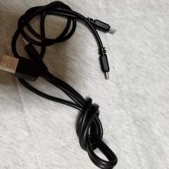 スマホCタイプケーブル黒２個